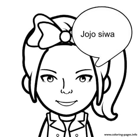 With online printable coloring pages, you never ever have to maintain quantities of coloring books around. Hi Im Jojo Siwa Coloring Pages Printable