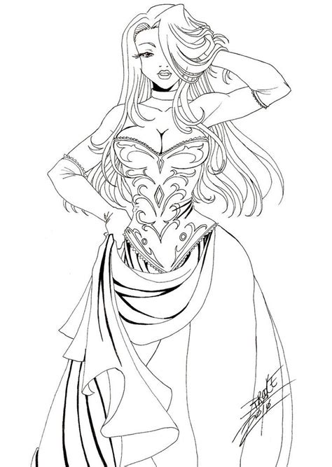 Check out our adult coloring pages selection for the very best in unique or custom, handmade pieces from our coloring books shops. Simple lineart commission of 's OC, the lovely temptress ...