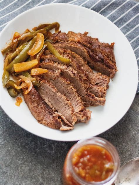 Flank steak has a fantastic beefy flavor. Fajita Flank Steak in the Instant Pot | Cosmopolitan Cornbread