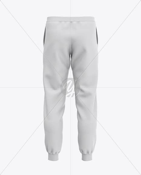 Download Men's Cuffed Sweatpants Mockup - Back View in Apparel ...