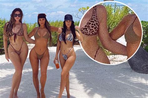 The way the kardashian family is so obsessed with photoshop, khloe is no exception she looks good in the second photo but still decides to touch up. Kim Kardashian accused of Photoshop fail in bikini photo