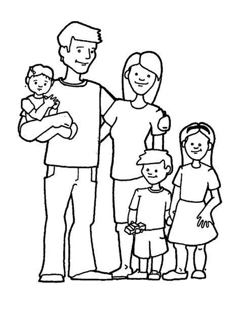 Auf dieser seite findet ihr die verschiedensten ausmalbilder zum thema pferde und ponys. Happy-Family-Free-Images-Family-Coloring-Page | Family coloring pages, Preschool coloring pages ...