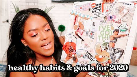 The vision board will be used as your tool to picture what you want most from your goal and as a the images added must be emotionally compelling. BEST HABITS 2020 Goals, Mindset, Healthy Lifestyle + My ...