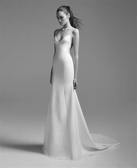 Has a small train in the back that i love. 10 Simple Wedding Dresses For the Minimalist Bride ...