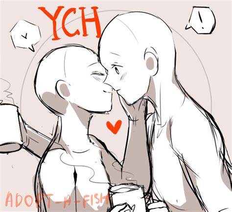 The reason i made this video is because a lot of the positive feedback that i had recieved was usually always about my lineart. CLOSED couple YCH by Adopt-A-Fish | Anime poses ...