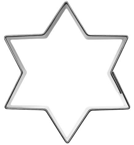 Klassische sternvorlagen mit 6 zacken. Ausstechform Stern, groß