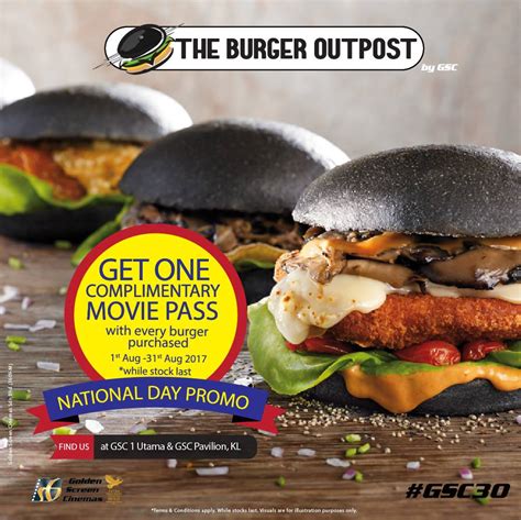 This promotion is valid from march 10 till 31 march in all the gsc cinemas. Buy The Burger Outpost FREE GSC Movie Ticket @ 1 Utama ...