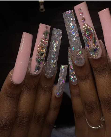 'nails | pins :@foreverJ?. | Long acrylic nails, Ghetto nails, Glow nails