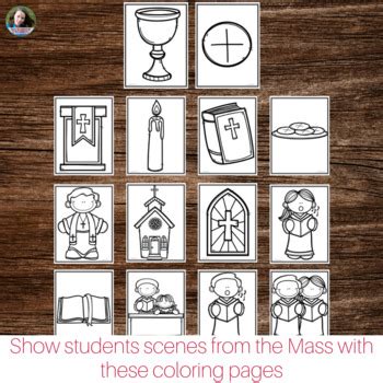 I wanted students to be able to learn about and identify the different items used in mass to help engage them in our faith and in their. Catholic Mass Coloring Pages : No Prep Catholic Activity | TpT