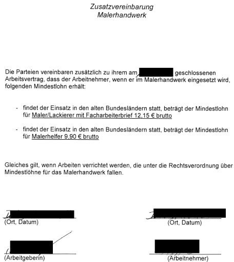 Bei einem tarifvertrag handelt es sich um einen vertrag zwischen den sog. Arbeitsvertrag Maler Und Lackierer Muster