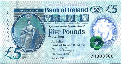 The 12 analysts offering 12 month price targets for bank of ireland group plc have a median target of 5.65, with a high estimate of 7.30 and a low estimate of 4.60. 5 Pounds (Bank of Ireland) - Northern Ireland - Numista