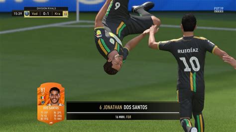 Jonathan dos santos' golden goal from 2019 earned him a new moments card. Jonathan Dos Santos "1" - Fifa 19 Ultimate Team ...