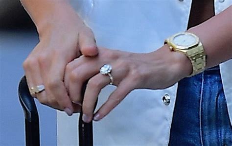 Looking a whole lot like a previous ring come true creation… Hailey Baldwin's GIGANTIC Engagement Ring From Justin ...