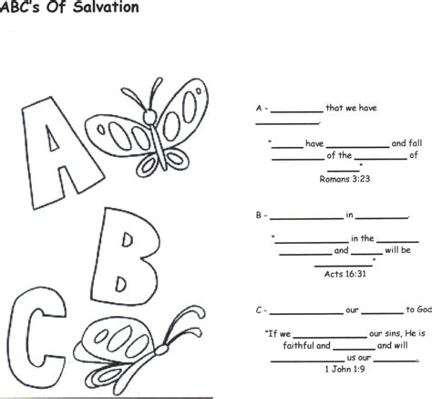 About the charlotte's web freebies, printables, and activites. ABC's of Salvation | Abc coloring pages, Abc coloring ...