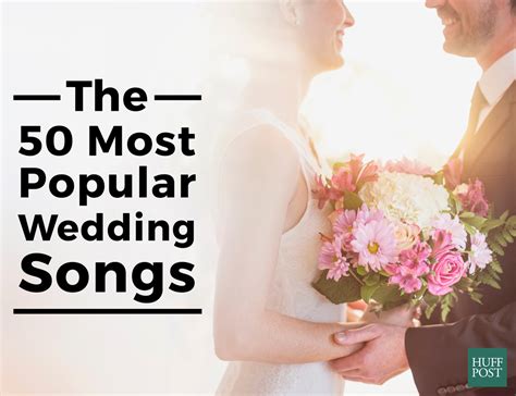 Our favorite country songs for every part of your wedding day. The 50 Most Popular Wedding Songs, According To Spotify ...