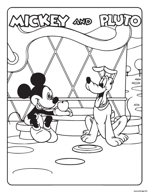 This content for download files be subject to copyright. Coloriage Mickey Mouse And Pluto Disney dessin