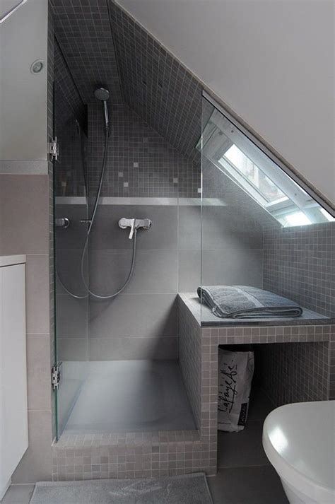 In today's article, we'll go over some small bathroom ideas that will hopefully help out with your small bathroom remodel! Tiny Apartment In Paris | Small attic bathroom, Attic shower, Loft bathroom