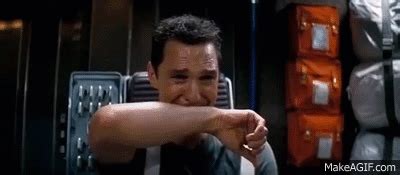 interstellar - Cooper crying on Make a GIF