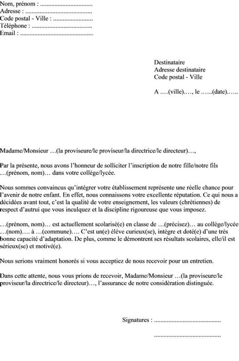 Trouvez lycée privé (lettre motivation lycée privé) en france et proche de chez vous. Exemple lettre de motivation demande d'inscription au ...