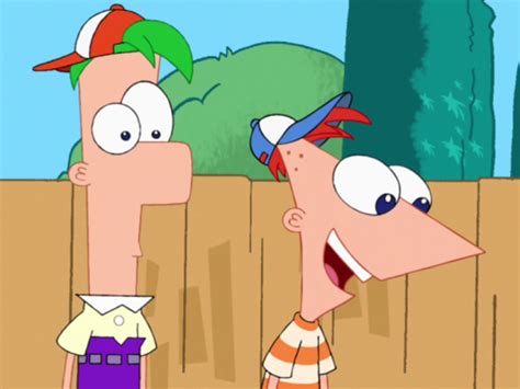 Maybe you would like to learn more about one of these? Bild - Phineas and Ferb wearing baseball caps - cropped ...