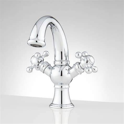 Bathroom sink faucets at menards®. Ashbourne Single-Hole Bathroom Faucet - Cross Handles - No ...