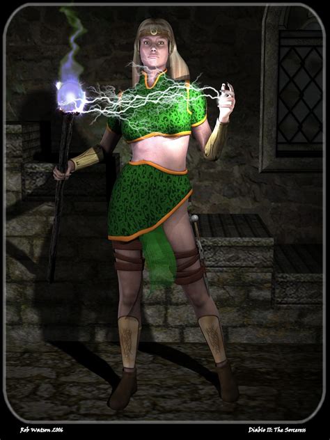 Turn of the century redesign of diablo 2′s amazon class/character. Diablo II - The Sorceress by Yunners on DeviantArt