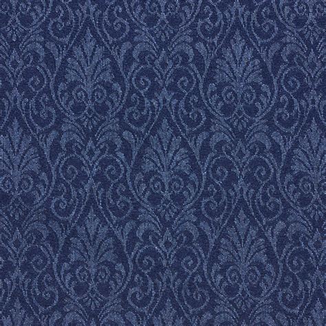 Use this vector for print, web and social media. Sapphire Blue Small Floral Heirloom Damask Upholstery Fabric