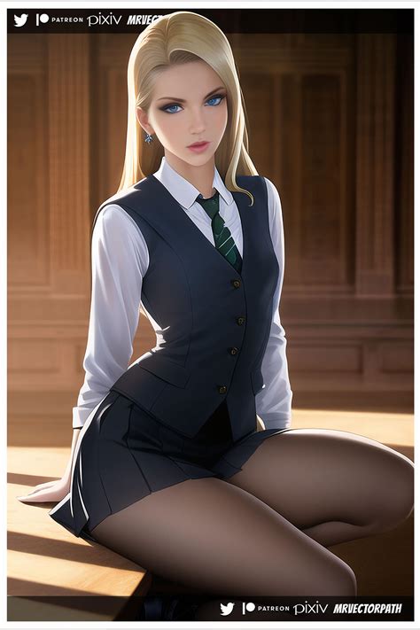 Daphne Greengrass : Slytherin Hogwarts V1 younger by Mrvectorpath on