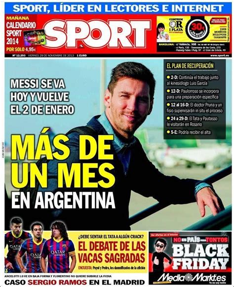 Portada del Dia de Sport | Portadas, Diario español ...