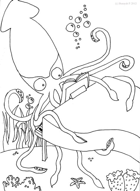 Minecraft is an independent game mixing construction and adventure, created by markus persson and developed since january 2012 by a small team within mojang. Giant Squid Coloring Page at GetDrawings | Free download