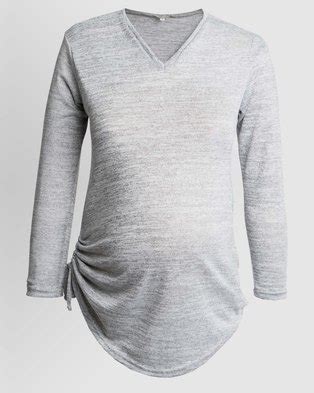 Last updated on mar 16, 2018. Penelope & Bella V-Neck Knit Top Grey | Zando