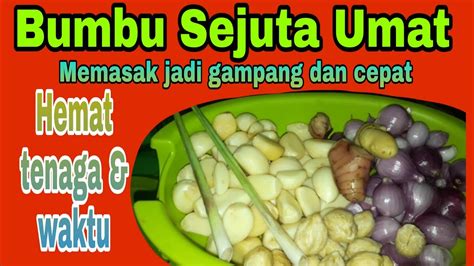 Lauknya minimalis aja cuma pake telur dadar, tumis jamur &amp; RESEP BUMBU DASAR PUTIH | BUMBU SEJUTA MASAKAN - YouTube