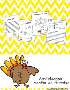 If half of the students are gone anyway, should we hand out a bunch. Acción de gracias | Thanksgiving by Dalizas Education | TpT