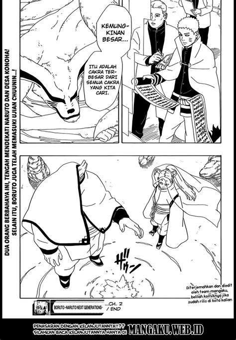 Dia mencapai mimpinya untuk menjadi ninja terhebat di desa dan wajahnya duduk di atas monumen hokage. Komik Boruto Chapter 2 - Komiku