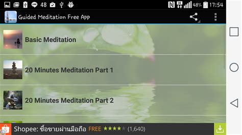 I used it for 2. Guided Meditation Free App - Android Apps on Google Play