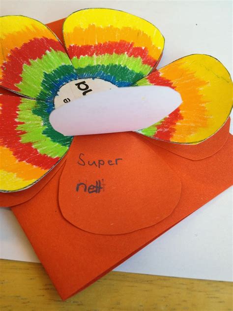 Für diese anleitung wurde ein blatt papier mit 7. KLASSENKUNST: Geschenk zum Muttertag: Karte