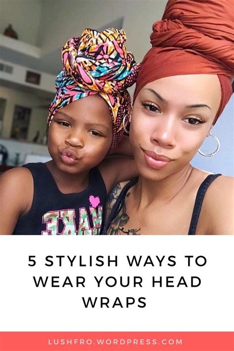 Ponytail with a twist hair of medium thickness can hold a lot of fun styles like this one. 5 Ways To Style Your Head Wraps | Head wraps, Curly hair ...