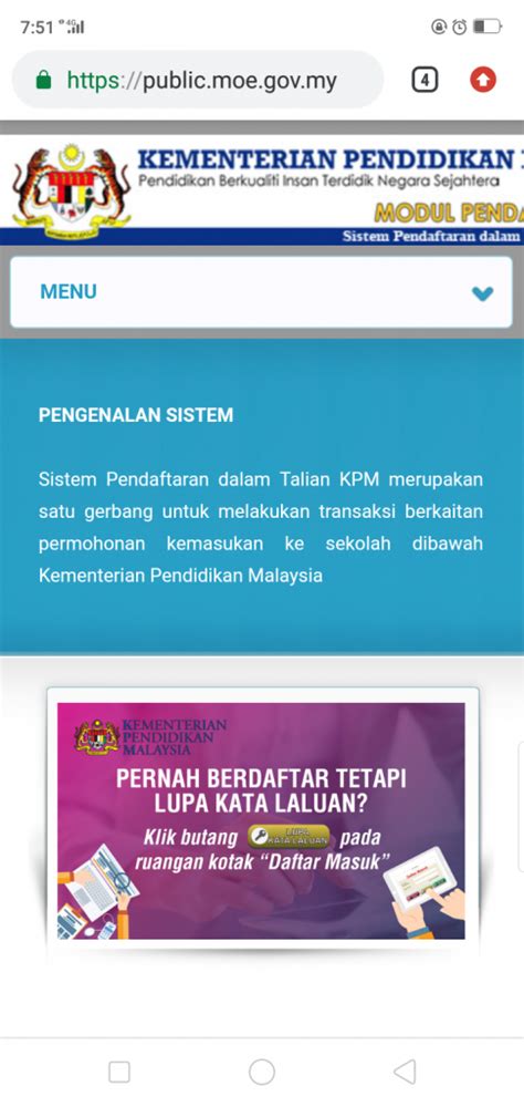 Permohonan kemasukan ke prasekolah kementerian pendidikan malaysia (kpm) tahun 2021 secara dalam talian dibuka mulai 1 mac 2020 hingga 30 april 2020. Https Public Moe Gov My Tahun 1 2021