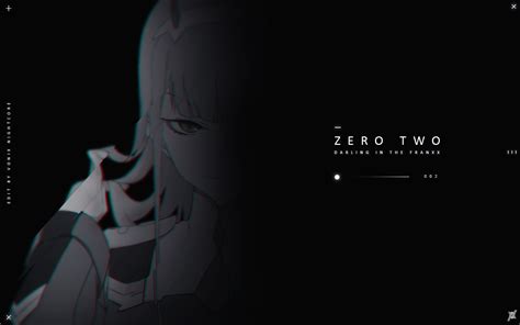 Darling in the franxx, zero two x hiro, romance, couple, profile view. Zero Two Wallpaper Iphone Dark / Anime Aesthetic Anime ...
