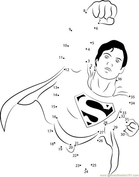 Maybe you would like to learn more about one of these? Superman in Marvel dot to dot printable worksheet ...