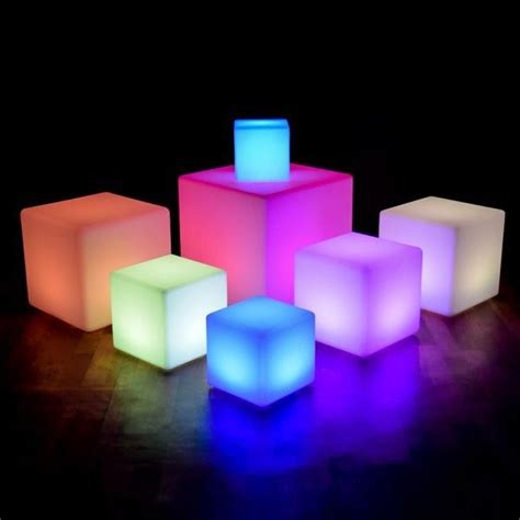 Solve tricky puzzles by changing your color or pressing switches! Wish | Light Up LED Colour Changing Cube Stool Seat Chair ...