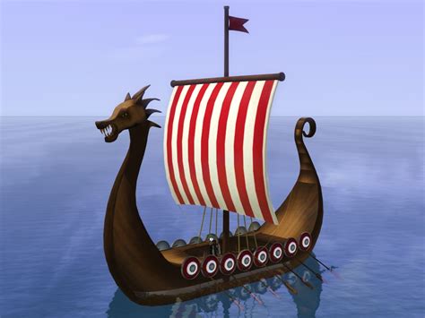 What you need to find the viking ship, camel, and crashed battle bus in fortnite season 6. My Sims 3 Blog: Viking Ship (Drakkar) Floating House and a ...