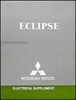 Information from the owner's manuals of 2010, 2011 and 2012 is used. 2006 Mitsubishi Eclipse Wiring Diagram Manual Original