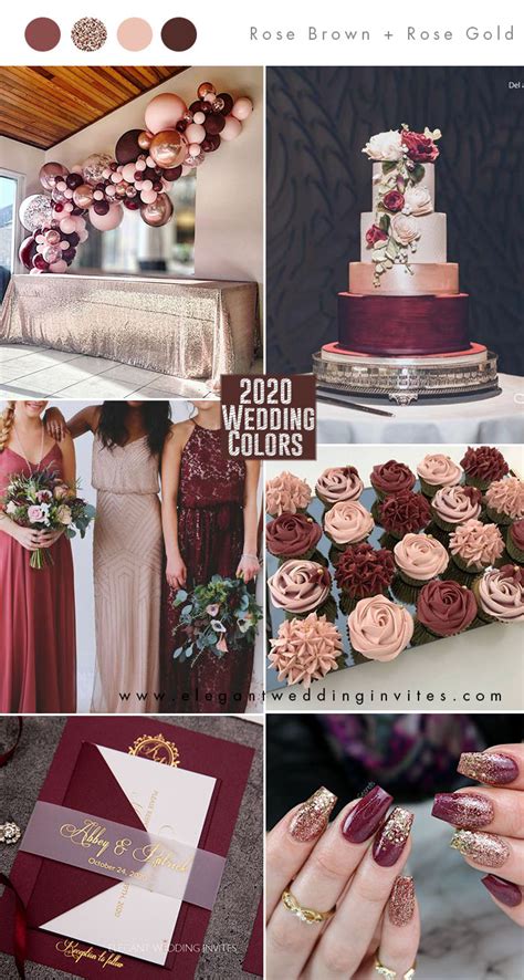 Find color code for the color rose gold in color model/space like hex rgb cmyk hsl hsv/hsb hyz cmy. Top 10 Wedding Color Trends to Inspire in 2020 & 2021 ...