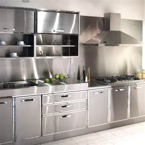 Our brushed stainless steel door and drawer fronts are a great addition to your kitchen; Modern Stainless Steel Kitchen Cabinet, Rs 50000 /piece SK ...