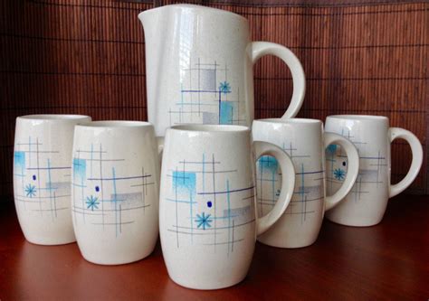 Check out our franciscan starburst selection for the very best in unique or custom, handmade pieces from our dining & serving shops. Mid-century modern Franciscan Oasis pitcher and five mugs ...