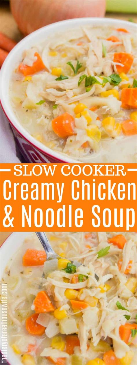 How to make barbecue rotisserie chicken and cauliflower grits. Slow Cooker Creamy Chicken and Noodle Soup • The Diary of ...