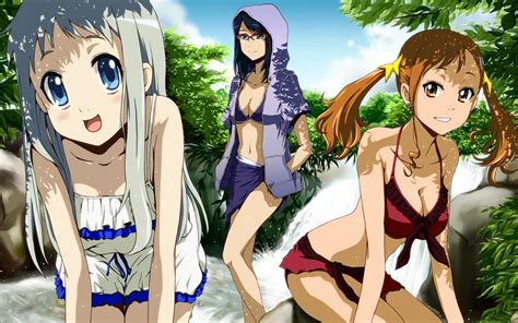 Press question mark to learn the rest of the keyboard shortcuts swimwear, Anime, River, Ano Hi Mita Hana No Namae Wo ...