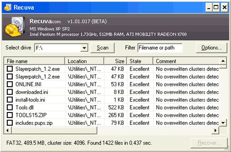 You forgot to download recuva. RECUVA : FILE RECOVERY FREEWARE/GRATIS