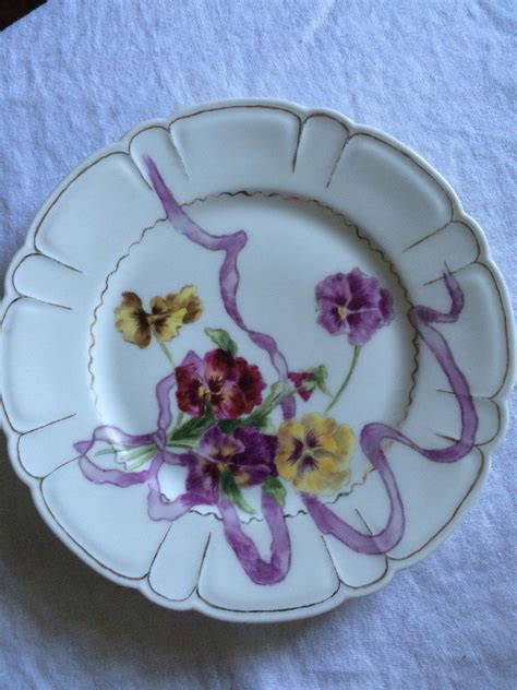 Excited to share the latest addition to my #etsy shop: Vintage Limoges Hand Painted Pansy Plate ...